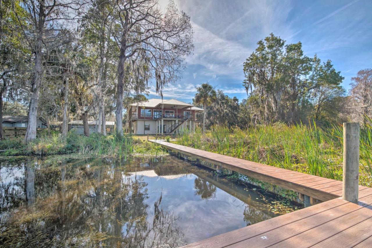 Lakefront Crystal River Home With Private Dock! Buitenkant foto